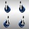 Service Caster 5 Inch 316SS Solid Poly Swivel 1-1/4 Inch Expanding Stem Caster Brake SCC, 2PK SCC-SS316EX20S514-SPUS-2-TLB-2-114 - alternate 5